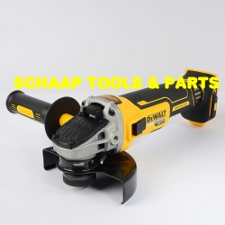 Accu haakse slijpmachine 18 Volt 125 mm Brushless zonder accu en lader in koffer BODY | DCG405NT-XJ